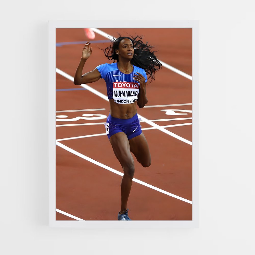 Poster Sprint de Dalilah – affiche Athlétisme (vue 3)